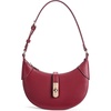 image:imageBOSTANTEN Shoulder Bags for Women Small Crescent Moon Underarm Purse Trendy Vegan Leather HandbagWine Red