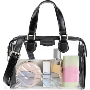 image:imageBOSTANTEN Clear Bag for Stadium Events Small Clear Crossbody Purse with Top Handle for Concerts SportsA01black
