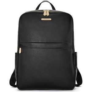 image:imageBOSTANTEN Genuine Leather 156 inch Laptop Backpack Purse for Women College Casual Backpack Travel Bag1black