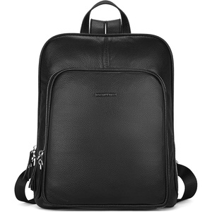 image:imageBOSTANTEN Genuine Leather Backpack Purse Casual College Travel Bags for Women4black