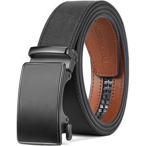 image:imageBOSTANTEN Mens Belt Leather Ratchet Belt For Men Dress and Casual with Adjustable Buckle Trim to Fit012  Black  Brown