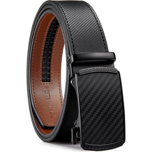 image:imageBOSTANTEN Mens Belt Ratchet Belts for Men Leather Dress Casual with Adjustable Buckle Cut for Fit005black  Brown