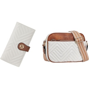 image:imageBOSTANTEN Quilted Crossbody Bags for Women  Slim Wallet Women Leather RFID Blocking Credit Card Holder