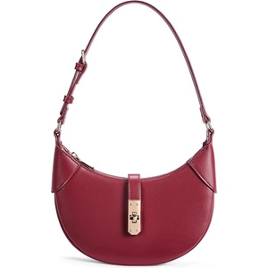 image:imageBOSTANTEN Shoulder Bags for Women Small Crescent Moon Underarm Purse Trendy Vegan Leather HandbagWine Red