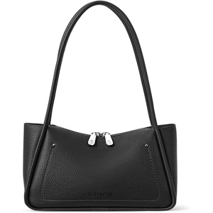 image:imageBOSTANTEN Small Hobo Bags for Women Shoulder Bag for Women Trendy Designer Winter Purse Vegan Leather HandbagAblack