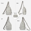 image:imageBOSTANTEN 7L Sling Bag For Women CrossBody Bags Large Cross Body Purse Vegan Leather Sling Backpack for Travel EssentialsTwilight Grey
