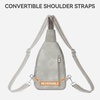 image:imageBOSTANTEN 7L Sling Bag For Women CrossBody Bags Large Cross Body Purse Vegan Leather Sling Backpack for Travel EssentialsTwilight Grey