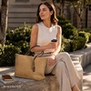 image:imageBOSTANTEN Suede Tote Bag Large Shoulder HandbagApricot