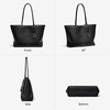 image:imageBOSTANTEN Suede Tote Bag Large Shoulder HandbagBlack