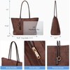 image:imageBOSTANTEN Suede Tote Bag Large Shoulder HandbagCoffee