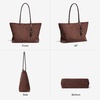 image:imageBOSTANTEN Suede Tote Bag Large Shoulder HandbagCoffee