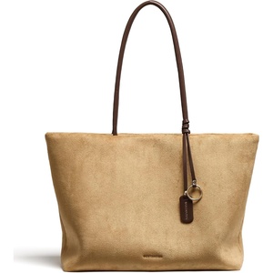 image:imageBOSTANTEN Suede Tote Bag Large Shoulder HandbagApricot