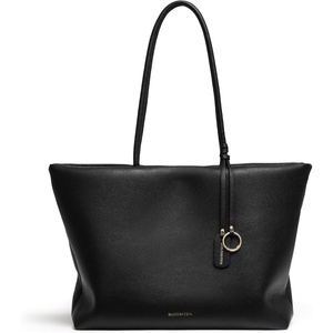 image:imageBOSTANTEN Suede Tote Bag Large Shoulder HandbagBlack