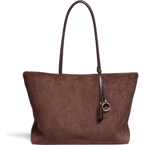 image:imageBOSTANTEN Suede Tote Bag Large Shoulder HandbagCoffee