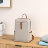 image:imageBOSTANTEN Leather Laptop Backpack for Women156 inch Computer Backpack Purse College Daypack Work Travel Bag BeigebrownBeige
