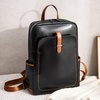 image:imageBOSTANTEN Leather Laptop Backpack for Women156 inch Computer Backpack Purse College Daypack Work Travel Bag BeigebrownBlack