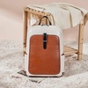 image:imageBOSTANTEN Leather Laptop Backpack for Women156 inch Computer Backpack Purse College Daypack Work Travel Bag BeigebrownBmbeigeyellow