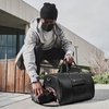 image:imageBOSTANTEN Genuine Leather Duffel Bags for Men Weekender Travel Bag  Large Shoe Compartment Trolley Sleeve Fits Underseat AirlineFriendly Carryon Size Gym Weekend Getaways OvernightLargeBlack