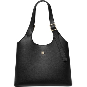image:imageBOSTANTEN Quiet Luxury Purses for Women Soft Leather Shoulder Handbag  Suede  Pebble Leather Lightweight Adjustable Shoulder Strap Ideal for Everyday Casual UseBlackpebble