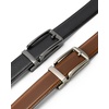 image:imageBOSTANTEN Leather Ratchet Belts for Men 2 Pack Trimmable 1 38 Gift Boxed  Smooth Sliding Micro Adjustable Buckle Tailored Size Holeless Dress or Casual014black and Brown