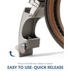 image:imageBOSTANTEN Leather Ratchet Belts for Men 2 Pack Trimmable 1 38 Gift Boxed  Smooth Sliding Micro Adjustable Buckle Tailored Size Holeless Dress or Casual007black and Brown
