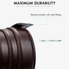 image:imageBOSTANTEN Leather Ratchet Belts for Men 2 Pack Trimmable 1 38 Gift Boxed  Smooth Sliding Micro Adjustable Buckle Tailored Size Holeless Dress or Casual006black and Coffee