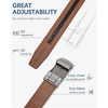 image:imageBOSTANTEN Leather Ratchet Belts for Men 2 Pack Trimmable 1 38 Gift Boxed  Smooth Sliding Micro Adjustable Buckle Tailored Size Holeless Dress or Casual011black and Brown