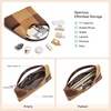 image:imageBOSTANTEN Suede Hobo Bag for Women Slouchy Patchwork Shoulder Handbag Purse  Color Block Stitching Design Lightweight Soft Spacious Fits 13 Laptop Wide Strap Magnetic Snap Outings Work TravelBrown  Coffee