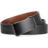 image:imageBOSTANTEN Ratchet Belts for Men Leather Trim to Fit 1 38 Gift Boxed  MicroAdjustable Buckle Smooth Sliding Customizable Fit Holeless Dress and Casual011  Black