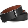 image:imageBOSTANTEN Ratchet Belts for Men Leather Trim to Fit 1 38 Gift Boxed  MicroAdjustable Buckle Smooth Sliding Customizable Fit Holeless Dress and Casual018  Black  Brown