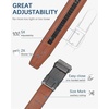 image:imageBOSTANTEN Ratchet Belts for Men Leather Trim to Fit 1 38 Gift Boxed  MicroAdjustable Buckle Smooth Sliding Customizable Fit Holeless Dress and Casual011  Black