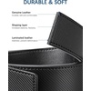image:imageBOSTANTEN Ratchet Belts for Men Leather Trim to Fit 1 38 Gift Boxed  MicroAdjustable Buckle Smooth Sliding Customizable Fit Holeless Dress and Casual033t Black  Twill