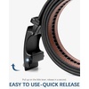 image:imageBOSTANTEN Ratchet Belts for Men Leather Trim to Fit 1 38 Gift Boxed  MicroAdjustable Buckle Smooth Sliding Customizable Fit Holeless Dress and Casual015  Black  Brown