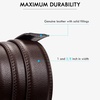 image:imageBOSTANTEN Ratchet Belts for Men Leather Trim to Fit 1 38 Gift Boxed  MicroAdjustable Buckle Smooth Sliding Customizable Fit Holeless Dress and Casual005coffee