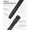 image:imageBOSTANTEN Ratchet Belts for Men Leather Trim to Fit 1 38 Gift Boxed  MicroAdjustable Buckle Smooth Sliding Customizable Fit Holeless Dress and Casual013  Black