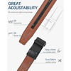 image:imageBOSTANTEN Ratchet Belts for Men Leather Trim to Fit 1 38 Gift Boxed  MicroAdjustable Buckle Smooth Sliding Customizable Fit Holeless Dress and Casual015  Black  Brown