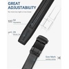 image:imageBOSTANTEN Ratchet Belts for Men Leather Trim to Fit 1 38 Gift Boxed  MicroAdjustable Buckle Smooth Sliding Customizable Fit Holeless Dress and Casual033t Black  Twill