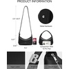 image:imageBOSTANTEN Small Black Purse for Women Vegan Leather Handbag Trendy Shoulder Bag with Adjustable StrapBlack