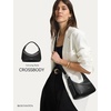 image:imageBOSTANTEN Small Black Purse for Women Vegan Leather Handbag Trendy Shoulder Bag with Adjustable StrapBlack