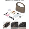 image:imageBOSTANTEN Small Black Purse for Women Vegan Leather Handbag Trendy Shoulder Bag with Adjustable StrapGray