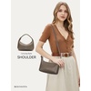 image:imageBOSTANTEN Small Black Purse for Women Vegan Leather Handbag Trendy Shoulder Bag with Adjustable StrapGray