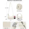 image:imageBOSTANTEN Small Black Purse for Women Vegan Leather Handbag Trendy Shoulder Bag with Adjustable StrapWhite