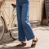 image:imageBOSTANTEN Women Mary Jane Sneakers Retro Ballet Style HookandLoop Strap  Cute Ballerina Style with Suede Round Toe and Adjustable Straps Ultra Flexible and Lightweight Sole Padded Heel CollarCoffee