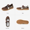 image:imageBOSTANTEN Women Mary Jane Sneakers Retro Ballet Style HookandLoop Strap  Cute Ballerina Style with Suede Round Toe and Adjustable Straps Ultra Flexible and Lightweight Sole Padded Heel CollarCoffee