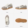 image:imageBOSTANTEN Womens Fashion Sneakers Retro LaceUp Casual Shoes with Mesh  Breathable Mesh or Soft Suede Upper Padded Heel Collar Ultra Flexible Sole Cute Contrast Panels Extra Laces IncludedLeopard