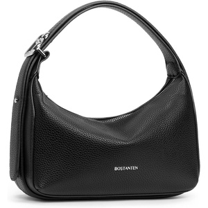 image:imageBOSTANTEN Small Black Purse for Women Vegan Leather Handbag Trendy Shoulder Bag with Adjustable StrapBlack