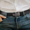 image:imageBOSTANTEN Leather Ratchet Belts for Men 2 Pack Trimmable 1 38 Gift Boxed001black and Coffee