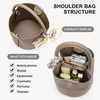 image:imageBOSTANTEN Small Crossbody Bags for Women Vegan Leather Purse Bucket bagCamel Brown
