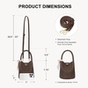 image:imageBOSTANTEN Small Crossbody Bags for Women Vegan Leather Purse Bucket bagCoffee