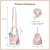 image:imageBOSTANTEN Small Crossbody Bags for Women Vegan Leather Purse Bucket bagPink